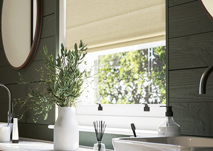 Sinclair, Cream Citrine - Motorised Roman Blind - Image 5